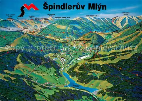 AK / Ansichtskarte Spindleruv_Mlyn_Spindlermuehle Panoramakarte Spindleruv_Mlyn