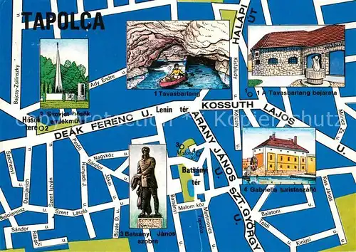 AK / Ansichtskarte Tapolca Panoramakarte Tapolca