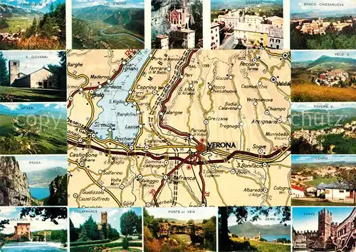 AK / Ansichtskarte Verona_Verona San Giovanni Spiazzi Rovere Velo Bosco Chiesanuova Panoramakarte Verona Verona