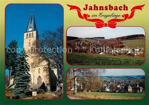 AK / Ansichtskarte Jahnsbach Kirche Panorama Jahnsbach