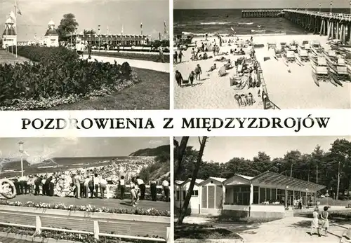AK / Ansichtskarte Miedzyzdroje Wejscie na molo Osrodek wypoczynkowy Juventur Miedzyzdroje