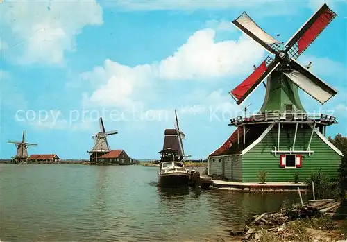 AK / Ansichtskarte Zaandam De Zaanse Schans Windmuehlen Zaandam