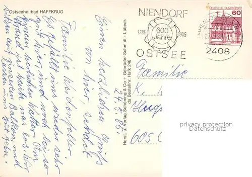 AK / Ansichtskarte Haffkrug_Ostseebad Strand Tretboot Denkmal Seebruecke Hotel Wappen Haffkrug_Ostseebad