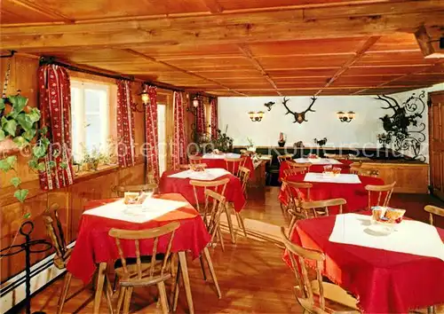 AK / Ansichtskarte Tiefenbach_Oberstdorf Berggasthof Rohrmoos Gastraum Tiefenbach_Oberstdorf