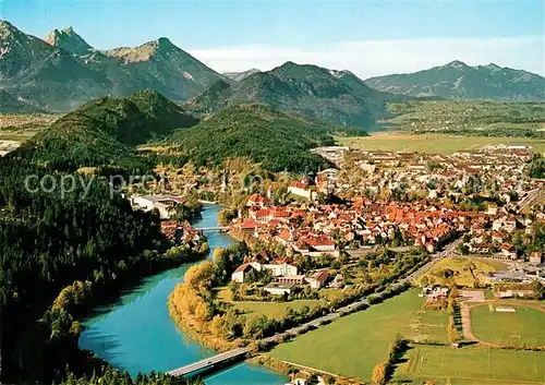 AK / Ansichtskarte Fuessen_Allgaeu Panorama Lechtal mit Aggenstein und Breitenberg Allgaeuer Alpen Fuessen Allgaeu