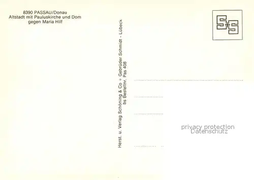 AK / Ansichtskarte Passau Drei Fluesse Stadt Altstadt mit Pauluskirche und Dom gegen Maria Hilf Passau