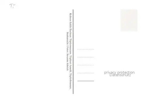 AK / Ansichtskarte Kohren Sahlis Ortsmotive Toepferei Toepferbrunnen Panorama Felder Kohren Sahlis