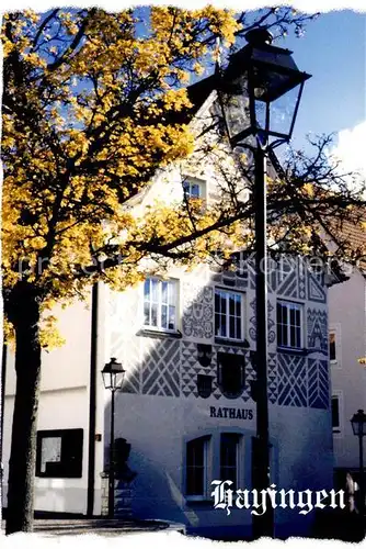 AK / Ansichtskarte Hayingen_Reutlingen Rathaus Hayingen Reutlingen