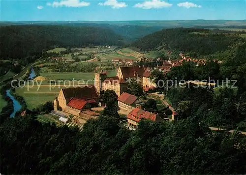 AK / Ansichtskarte Horb_Neckar Hotel Restaurant Schloss Weitenburg Fliegeraufnahme Horb Neckar