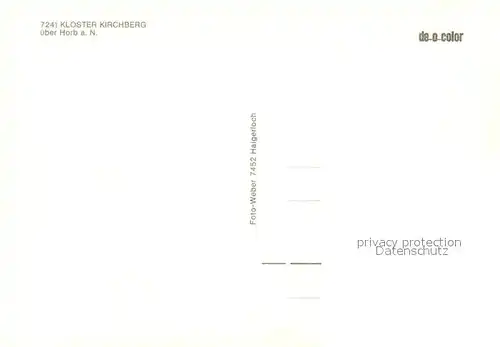 AK / Ansichtskarte Kirchberg_Sulz_Neckar Panorama Kirchberg_Sulz_Neckar