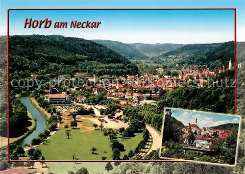 AK / Ansichtskarte Horb_Neckar Fliegeraufnahme Horb Neckar