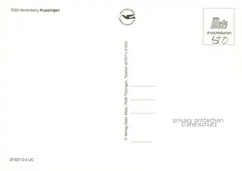 AK / Ansichtskarte Kuppingen Stadtturm Kuppingen