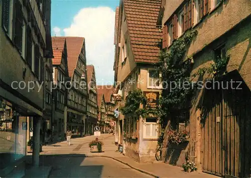 AK / Ansichtskarte Herrenberg_Wuerttemberg Strassenpartie Herrenberg Wuerttemberg