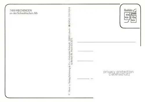 AK / Ansichtskarte Hechingen Fliegeraufnahme Hechingen