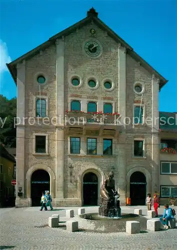 AK / Ansichtskarte Heidenheim_Brenz Knoepfleswaescherbrunnen und Elmar Doch Haus Heidenheim Brenz