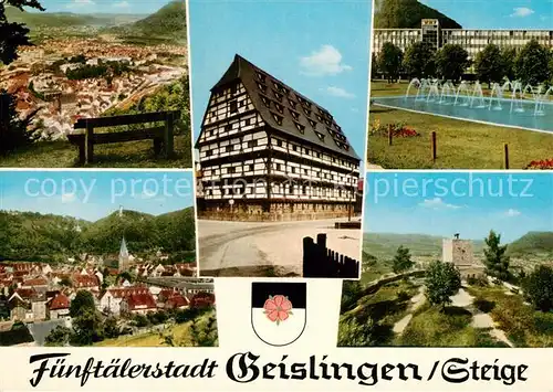 AK / Ansichtskarte Geislingen_Steige Panorama Altes Haus WMF Stadtblick  Geislingen_Steige