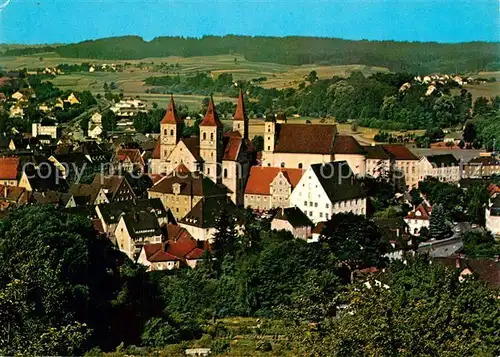 AK / Ansichtskarte Ellwangen_Jagst Schloss Panorama Ellwangen_Jagst