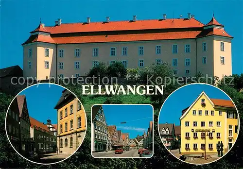 AK / Ansichtskarte Ellwangen_Jagst Schloss Teilansichten Ellwangen_Jagst