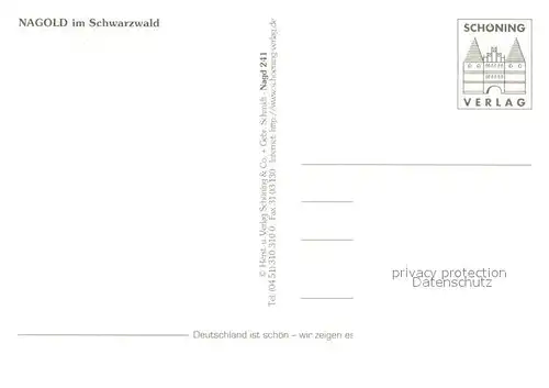 AK / Ansichtskarte Nagold Rathaus Stadtblick Brunnen Kirche Fachwerkhaeuser Nagold