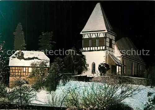 AK / Ansichtskarte Murrhardt Walterichskirche im Winter Murrhardt