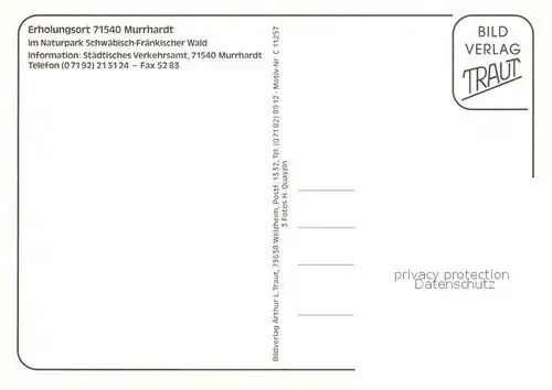 AK / Ansichtskarte Murrhardt Brunnen Strassenpartien Rathaus Marktplatz Murrhardt