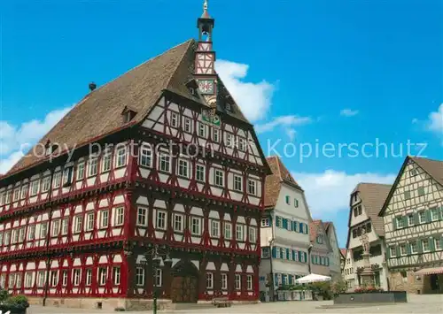 AK / Ansichtskarte Markgroeningen Rathaus am Marktplatz Markgroeningen