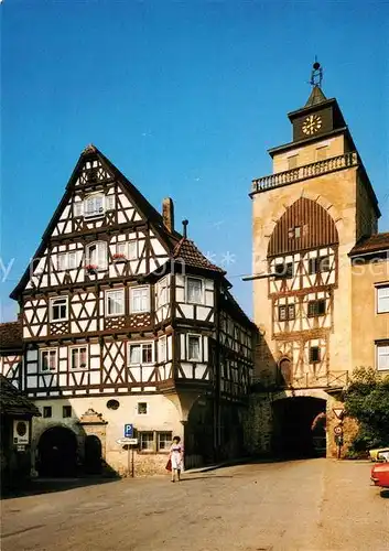 AK / Ansichtskarte Markgroeningen Stadttor Fachwerkhaus Markgroeningen