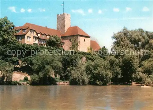 AK / Ansichtskarte Lauffen_Neckar Schloss Neckarpartie Lauffen Neckar