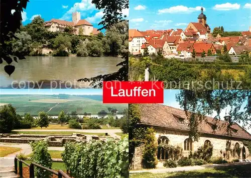 AK / Ansichtskarte Lauffen_Neckar Schloss Stadtblick Panorama  Lauffen Neckar