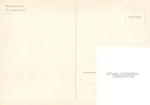 AK / Ansichtskarte Weiden_Oberpfalz St Josephskirche Weiden Oberpfalz