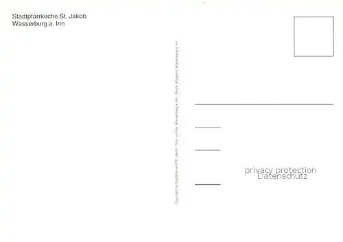 AK / Ansichtskarte Wasserburg_Inn Stadtpfarrkirche St Jakob Wasserburg Inn