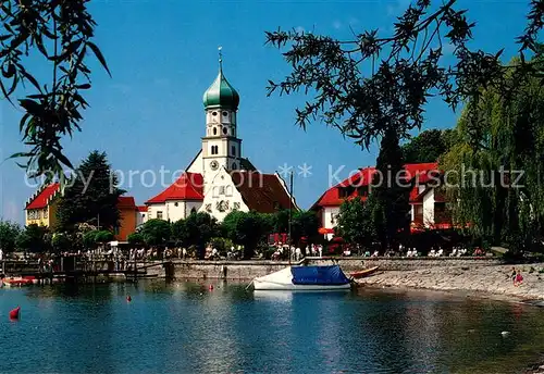 AK / Ansichtskarte Wasserburg_Bodensee St Georgskirche Wasserburg Bodensee