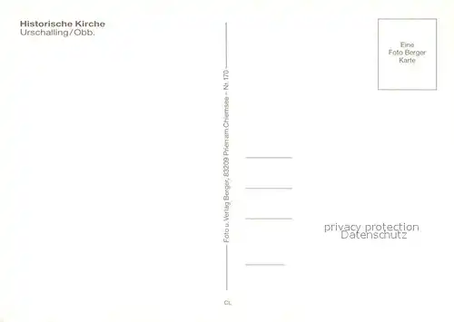 AK / Ansichtskarte Urschalling_Chiemsee Historische Kirche Urschalling Chiemsee