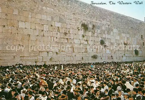 AK / Ansichtskarte Jerusalem_Yerushalayim Western Wall Jerusalem_Yerushalayim