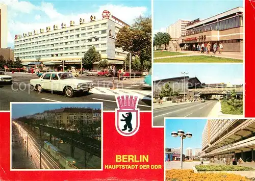 AK / Ansichtskarte Berlin Interhotel Unter den Linden Schoenhauser Allee Jugendclub Greifswalder Strasse  Berlin