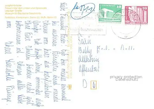 AK / Ansichtskarte Berlin Jungfernbruecke Palais Unter den Linden Operncafe Leipziger Strasse  Berlin