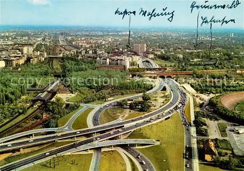 AK / Ansichtskarte Berlin Stadtautobahn Fliegeraufnahme Berlin