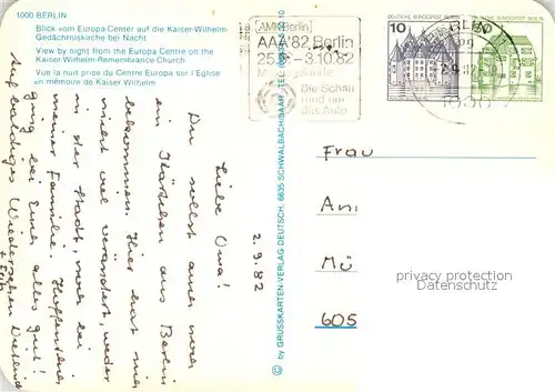 AK / Ansichtskarte Berlin Kaiser Wilhelm Gedaechtniskirche  Berlin