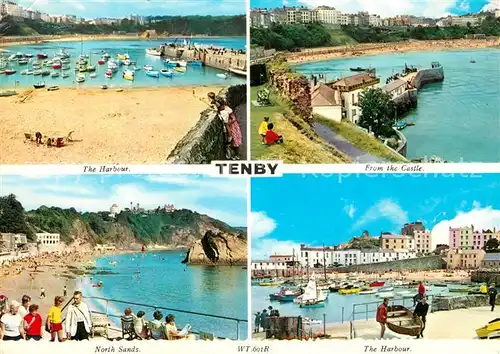 AK / Ansichtskarte Tenby Harbour North Sands  Tenby
