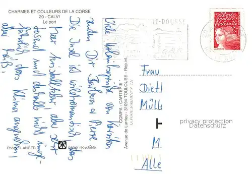 AK / Ansichtskarte Calvi Port Boote Hafen Calvi