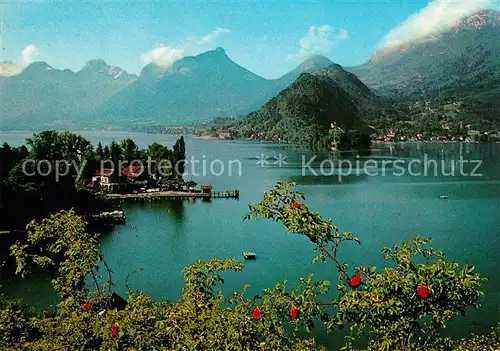 AK / Ansichtskarte Annecy_Haute Savoie Lac Massif des Bauges Talloires Duingt  Annecy Haute Savoie