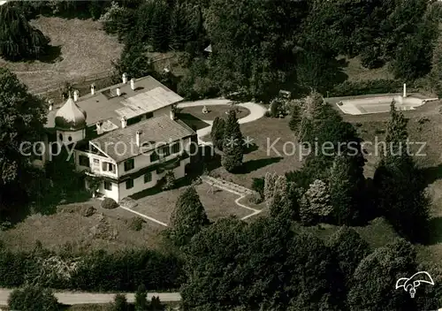 AK / Ansichtskarte Grafenaschau Fliegeraufnahme Schloss Pension  Grafenaschau