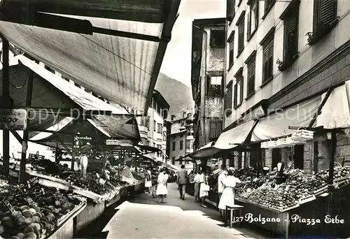 AK / Ansichtskarte Bolzano Piazza Erbe Bolzano