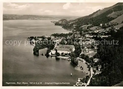 AK / Ansichtskarte Tegernsee Fliegeraufnahme Tegernsee