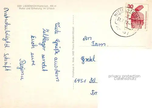 AK / Ansichtskarte Liesenich  Liesenich