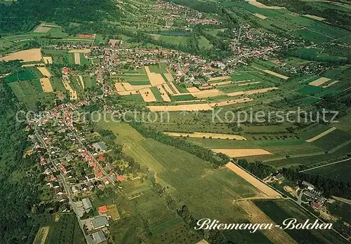 AK / Ansichtskarte Mandelbachtal Bliesmengen Bolchen Fliegeraufnahme Mandelbachtal