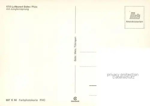 AK / Ansichtskarte Dahn Jungfernsprung Dahn