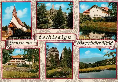 AK / Ansichtskarte Eschlsaign Riedlstein Bergpension Eschlsaign Rauchroehren Eschlsaign