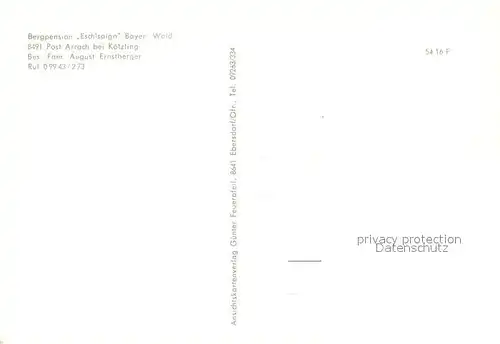 AK / Ansichtskarte Eschlsaign Riedlstein Bergpension Eschlsaign Rauchroehren Eschlsaign