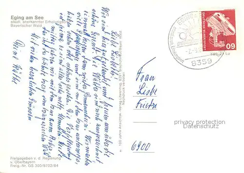 AK / Ansichtskarte Eging_See Fliegeraufnahme Eging_See